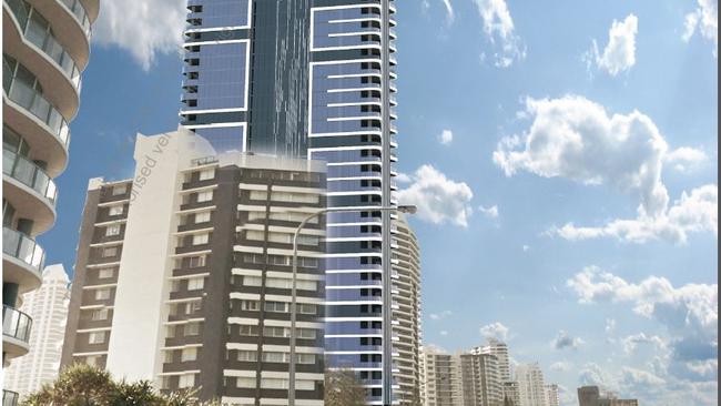 Artist impressions of the proposed Midwater development planned for Narrowneck Surfers Paradise by York Property Holdings. Supplied by Gold Coast City Council