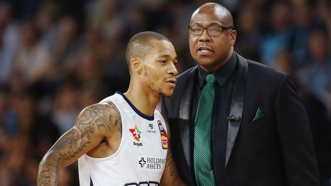 Adelaide 36ers’ Jerome Randle won the game against the New Zealand Breakers. Picture: Anthony Au-Yeung/Getty Images.