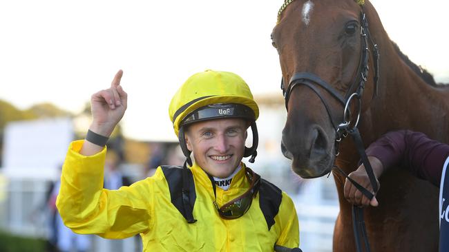 Tom Marquand won two Group 1s with Addeybb during the Sydney autumn carnival. Picture: AAP