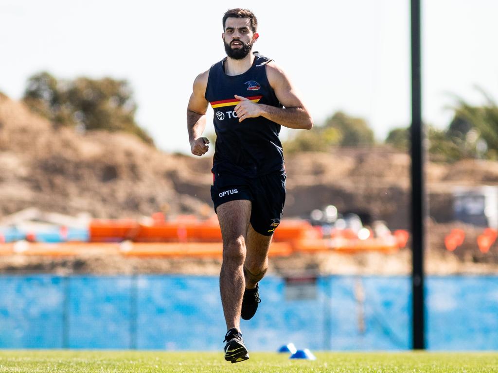 Wayne Milera is back up and running after a knee injury ruined his 2021. Picture: AFC