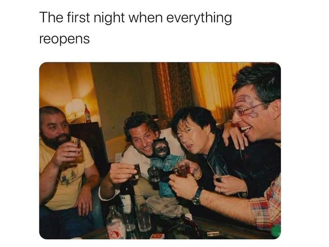 Best memes - looking forward to that first reunion. Picture: Instagram