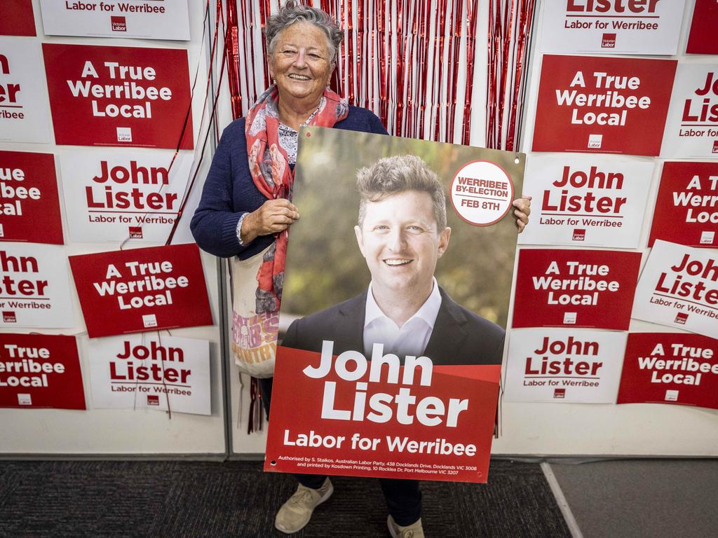 Labor candidate John Lister’s mother, Meg Lister. Picture: Jake Nowakowski