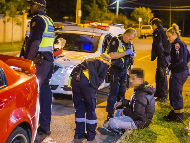Police have their hands full in the suburbs. Picture: Valeriu Campan