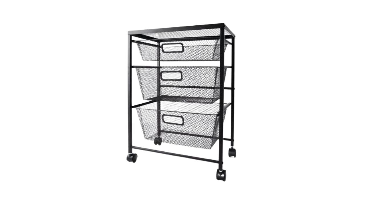 Anko by Kmart Metal Trolley – Black. Picture: Catch.