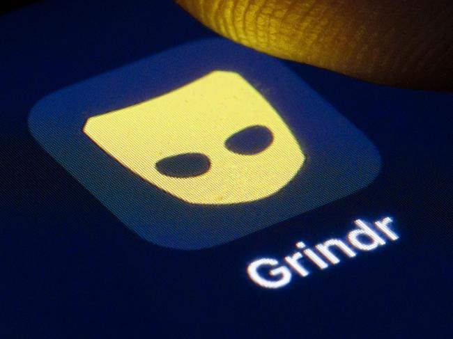 BERLIN, GERMANY - APRIL 22: The logo of the dating app for gay and bisexual men Grindr is shown on the display of a smartphone on April 22, 2020 in Berlin, Germany. (Photo by Thomas Trutschel/Photothek via Getty Images)