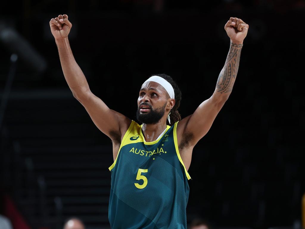 Patty Mills was instrumental in Australia’s charge to the podium at Tokyo. Picture: Kevin C. Cox / Getty Images