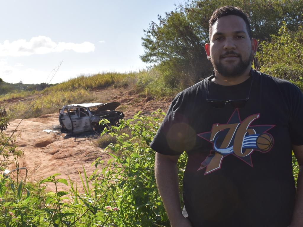 Roland Mooney woke up to a car alarm screaming in early hours of Saturday morning as a vehicle was torched behind his Blacks Beach home. Photo: Janessa Ekert