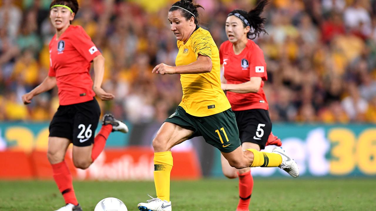 Lisa De Vanna’s allegations have rocked Australian women’s football. Picture: Bradley Kanaris / Getty Images