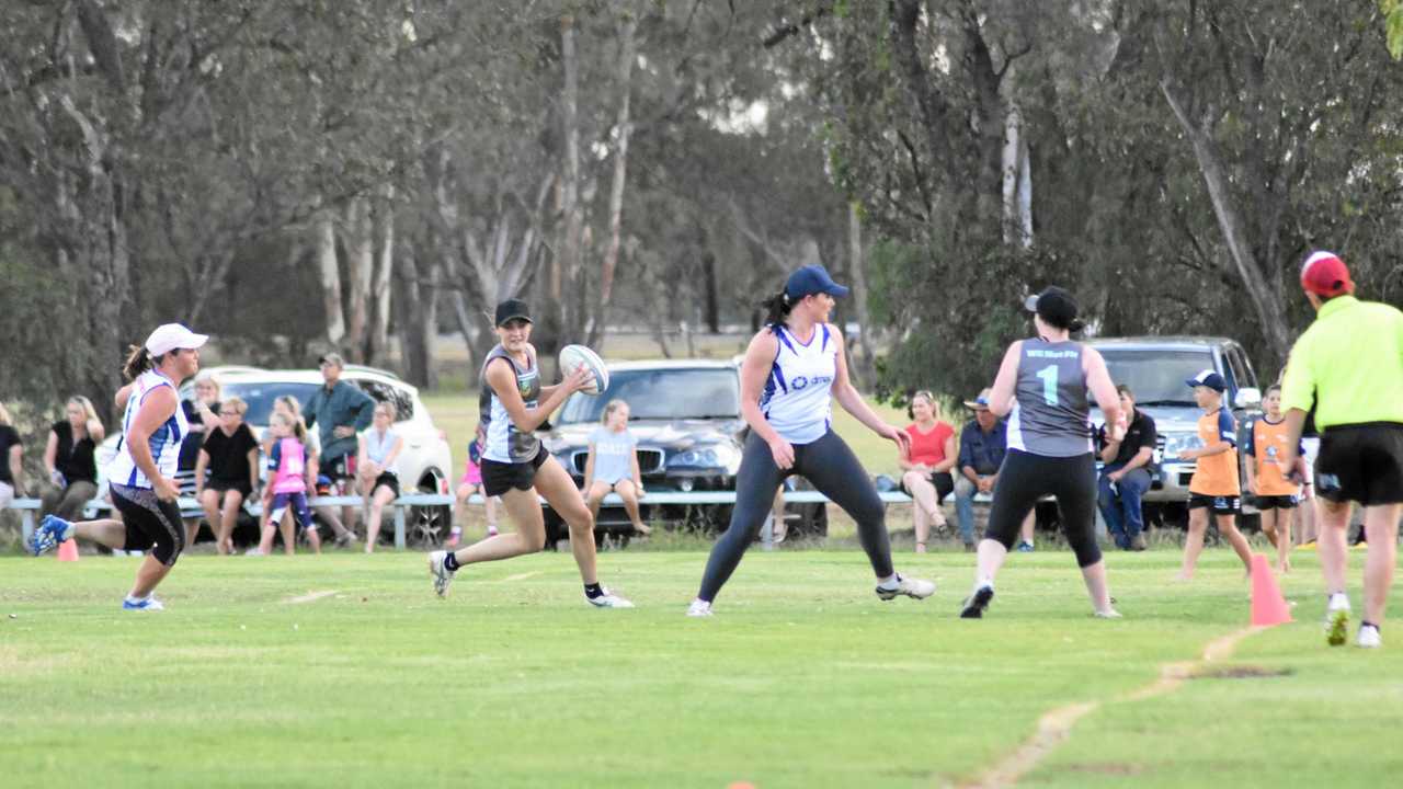 HOTLY CONTESTED: Hot to Touch faced off against Wii Not Fit in the ladies A-grade grand final, winning the match 10-1. Picture: Jorja McDonnell