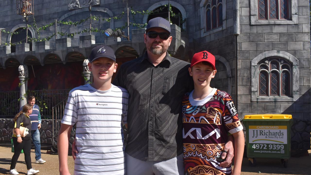 Saxon, Nathan and Lucian at the 2024 Rockhampton Agricultural Show.