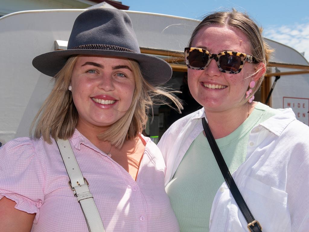 Kyogle local Kimberley Langley with her friend Clementine Bugden at the Kyogle Show.