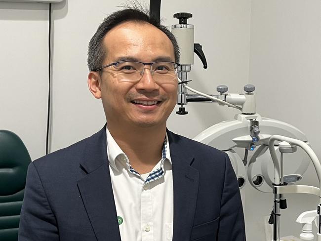 Optometrist Dr Tri Nguyen said, "The key message would be prevention is better than cure if we can detect eye diseases early we can prevent people from going blind". Photo: David Bonaddio