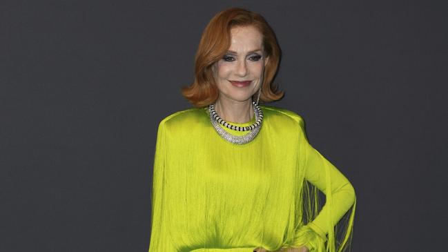 Isabelle Huppert arrives at the Kering Women in Motion dinner at the film festival. Picture: Lewis Joly/Invision/AP