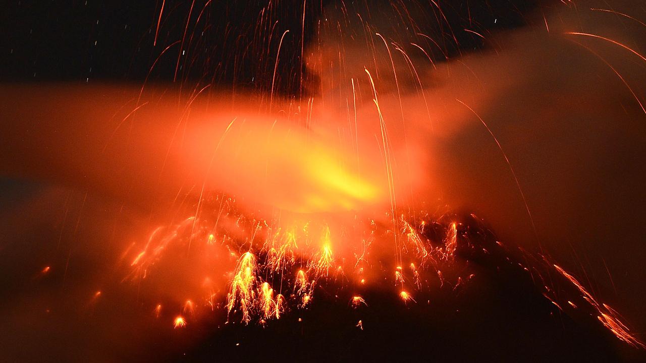 An eruption or collapse could be imminent but scientists aren’t certain when. Picture: Rodrigo Buendia/AFP