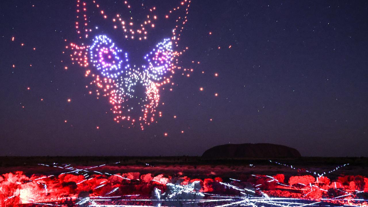 The spectacular Wintjiri Wiru drone show named the standout performer at this year’s Brolga Northern Territory Tourism Awards on Saturday.