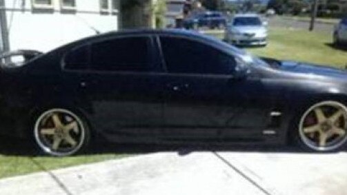 The car which was stolen in the armed robbery.