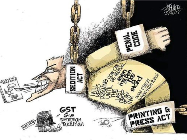 Cartoonist Zunar facing 43 years jail for tweets about Malaysian ...