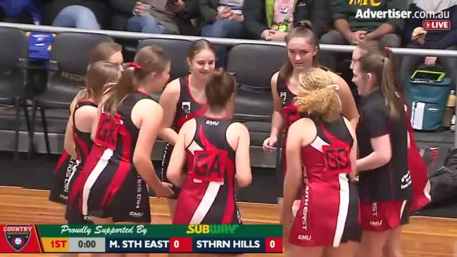 REPLAY: SA Country Netball Championships - Mid South East vs Southern Hills (U15's Blue) - Court 1