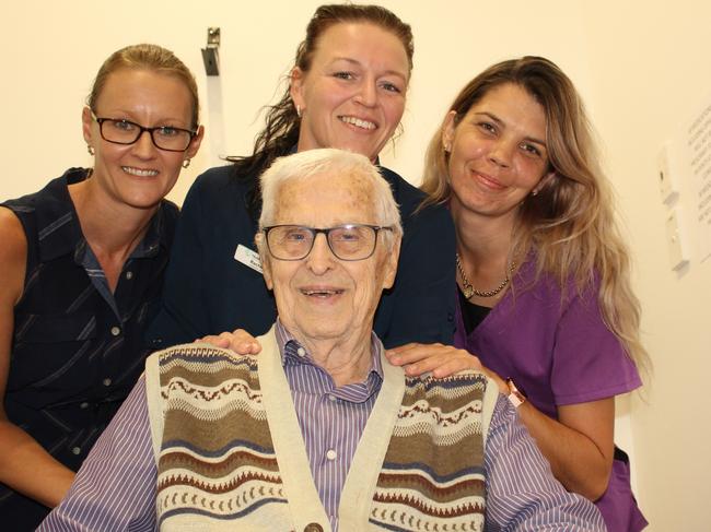 bri retiring doctorDr Patrick Tomasiello with his staff Robecca Lewis, Rachel Freestone and Kristy Chapman.PICTURE: ALAN QUINNEY