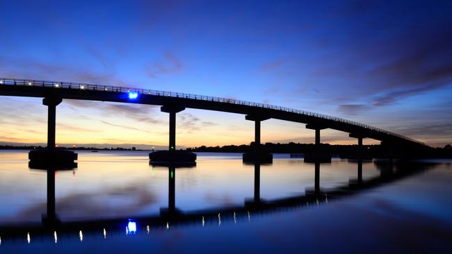 The bridge connecting Goolwa and Hindmarsh Island. Pic: Christopher Laught