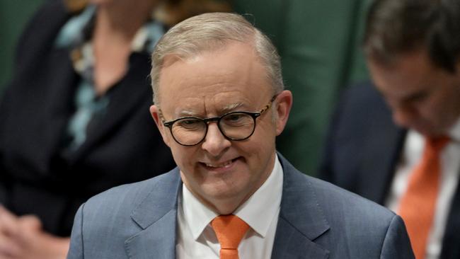 Anthony Albanese in question time on Thursday. Picture: Getty Images