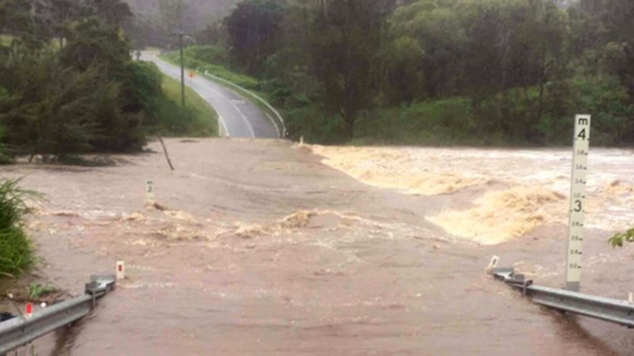 Roads flooded on the Gold Coast. Picture: Supplied