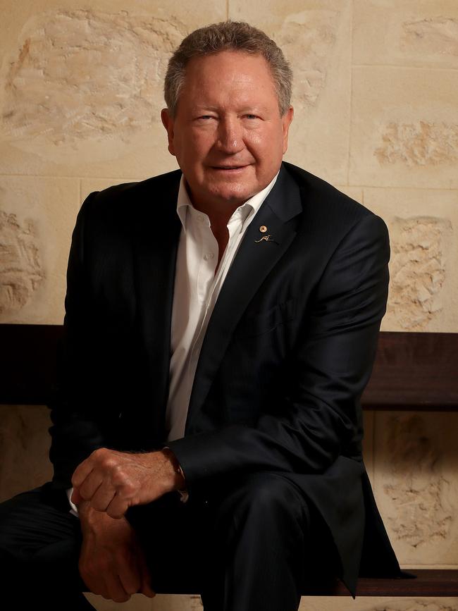 Andrew Forrest. Pic Colin Murty The Australian