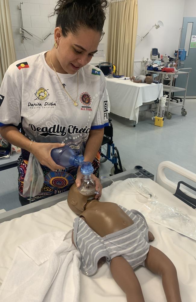 A student during the training. Picture: Supplied