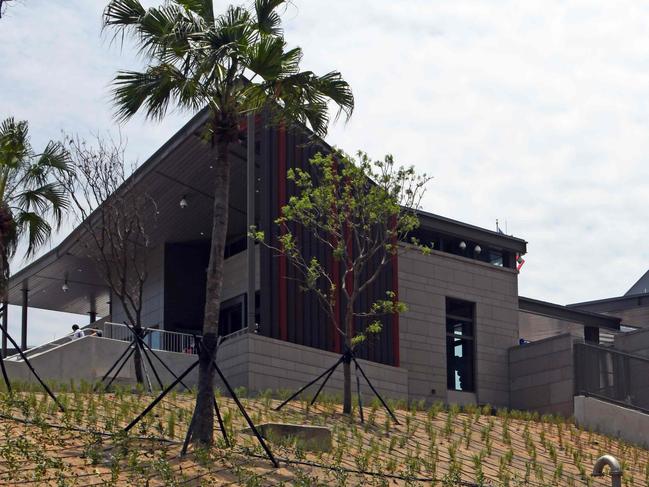 A general view shows the American Institute in Taiwan (AIT) new office complex in Taipei on June 12, 2018. Washington on June 12 unveiled a multi-million-dollar new complex for its de facto embassy in Taiwan in what is hailed as a "milestone" in relations, a declaration likely to rile China.  / AFP PHOTO / SAM YEH