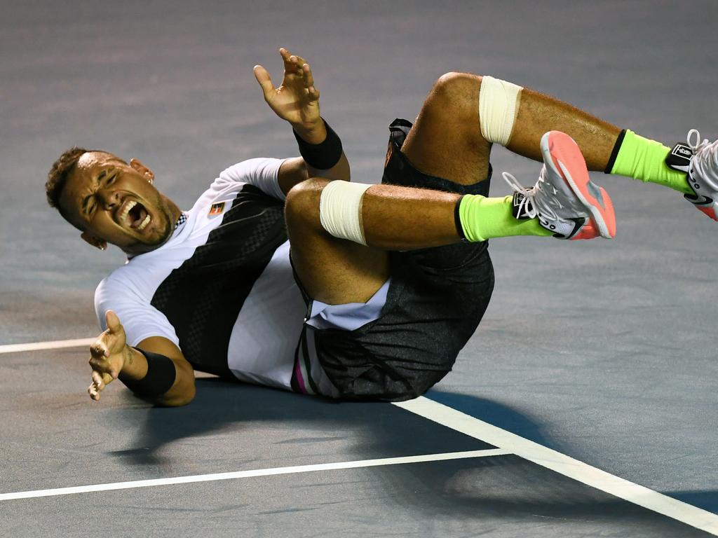 Nick Kyrgios was pretty excited after match point.