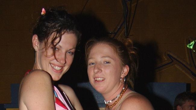 Erin Hodge and Katy Sorenson at Mantaz Club and Bar Pic Bryan Lynch AD166019