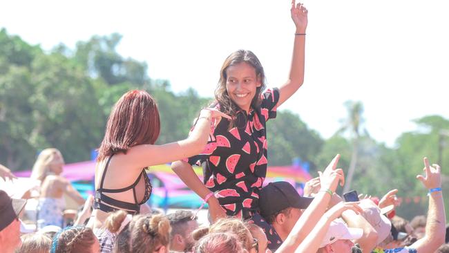 The crowd at BASSINTHEGRASS 2021. Picture Glenn Campbell