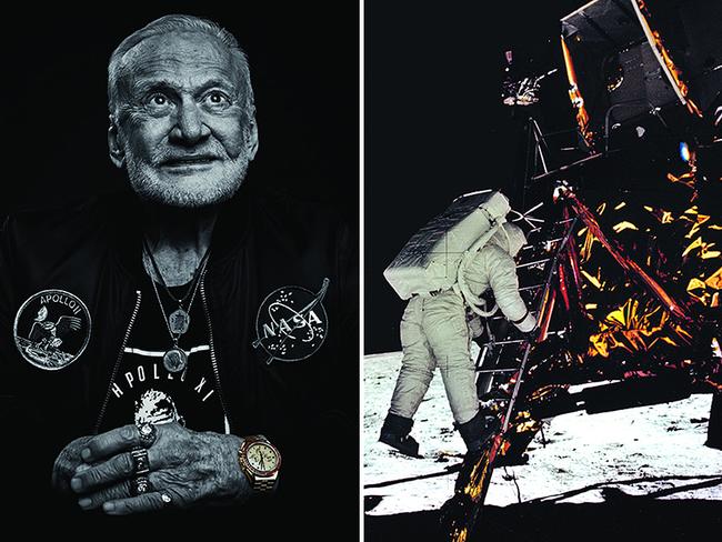 Buzz Aldrin wore an Omega Speedmaster when he walked on the moon.