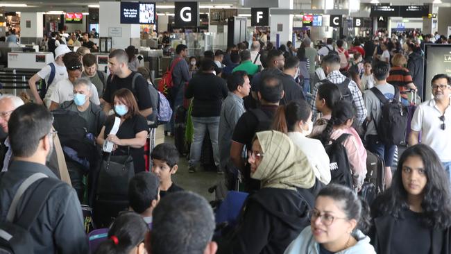 Millions of people are expected to transit through Australia’s major airports this Easter holidays. Picture: NCA NewsWire / David Crosling