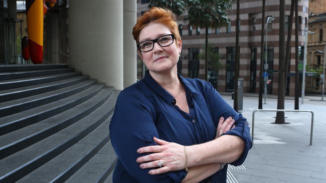 Defence Minister Marise Payne photographed outside of Commonwealth Parliament Offices in Sydney. Picture: Britta Campion