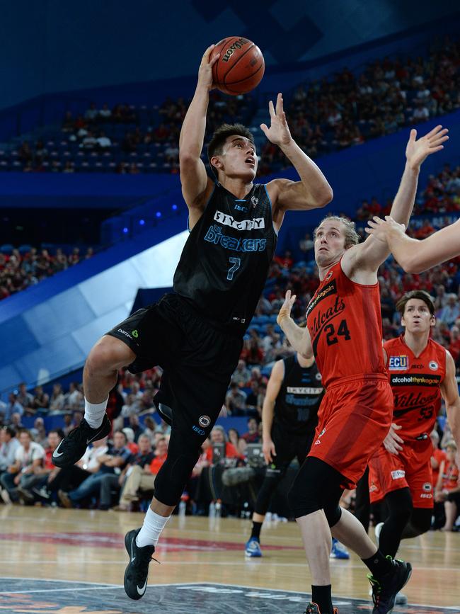 Te Rangi began his NBL life as a New Zealand Breaker. Picture: Daniel Wilkins