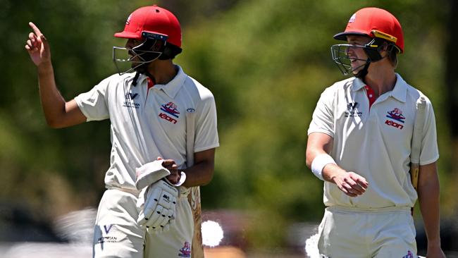 Footscray openers Aiman Nadeem and Dylan Brasher. Picture: Andy Brownbill