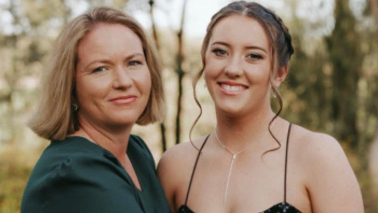 Sandra Allen (left) with her eldest daughter Leah who has followed in her mum's footsteps and starts nursing this year.