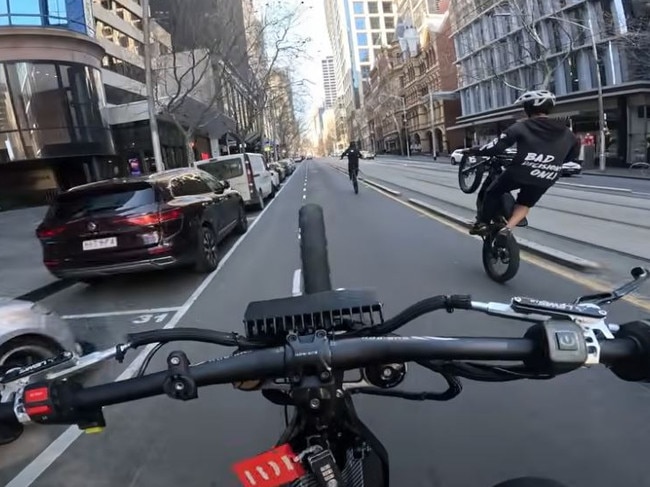 Hoons are continuing to cause chaos across the city. Picture: YouTube