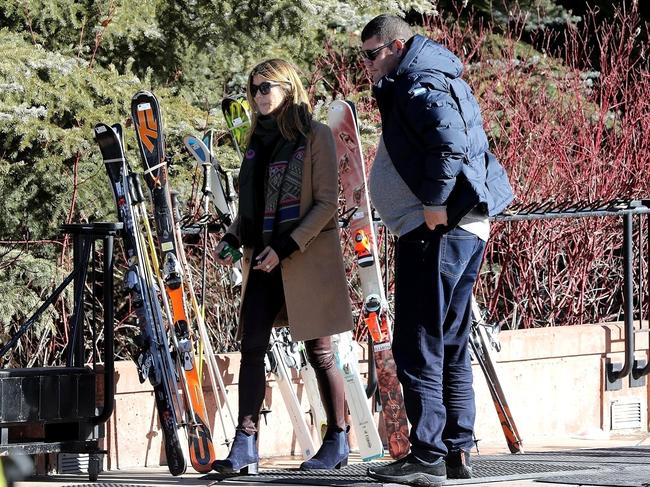 Australian Billionaire James Packer puts his Mariah Carey troubles behind him as he snuggles up to a mystery blonde while vacationing in Aspen. James held hands with his new girl as they hit the town with friends during the day. Perhaps James is trying to throw his new relationship in Mariah's face, as Mariah does have a home in Aspen and is always their for the holidays. Picture: BACKGRID