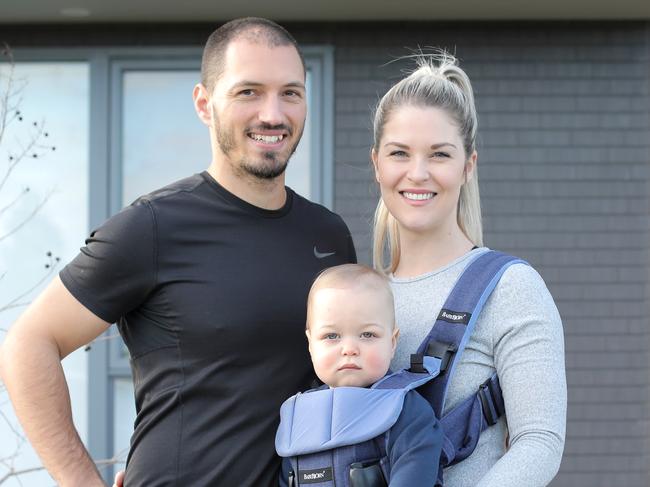 Danielle and James Wallace, both 31, and their son William moved into their new Shawood home in Gledwoods Hills.