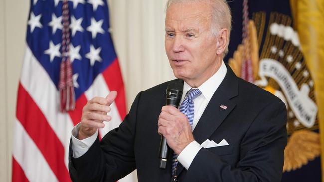 Officials have found more documents at Joe Biden’s home. Picture: AFP.