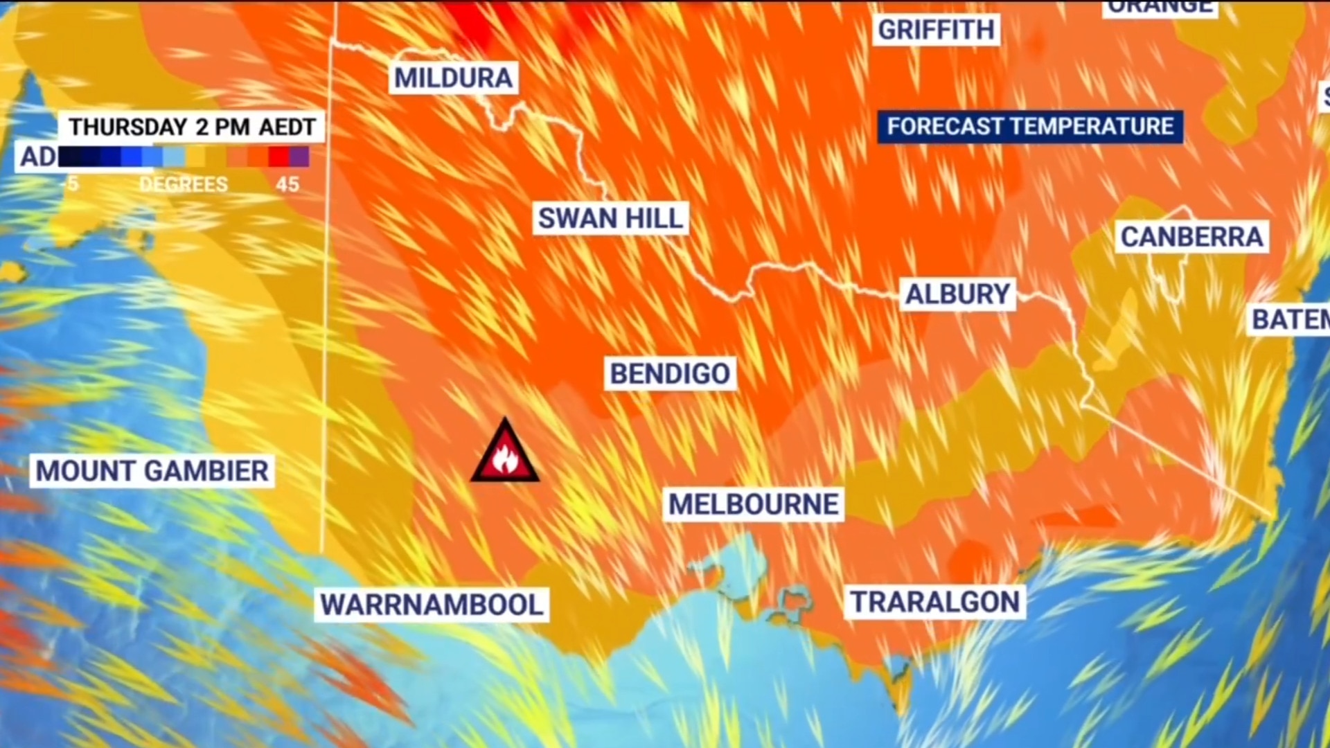 ‘Dangerous situation’: Firefighters to face ‘fierce winds’ during Vic fire danger