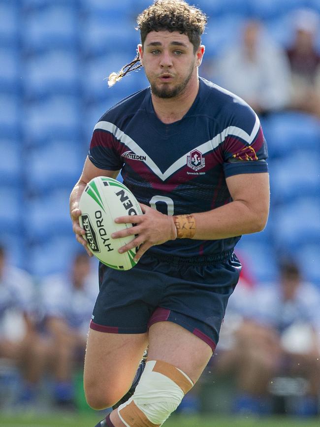 Jack Laing in action during the 2022 Phil Hall Cup final.