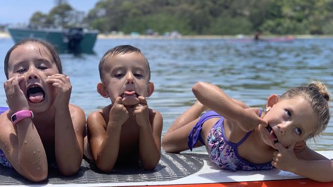 Hannah Clarke’s children Aaliyah, 6, Laianah, 4 and Trey, 3.