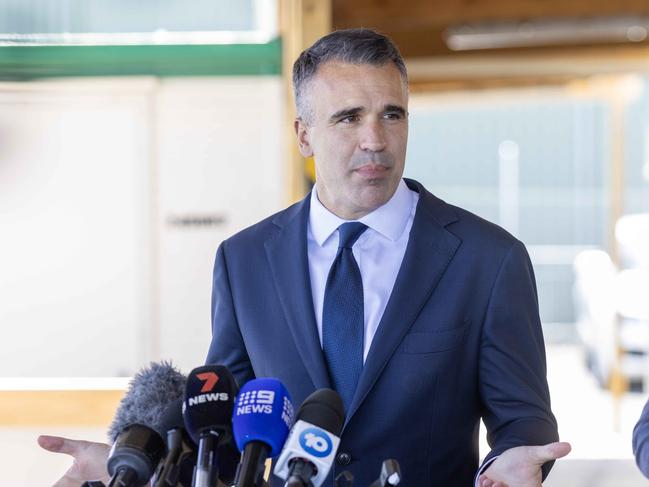 SA Premier Peter Malinauskas was the first state leader to call for age limits on social media. Picture: Kelly Barnes