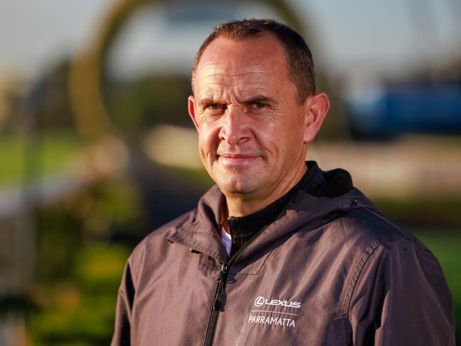 Daily Telegraph. 17, October, 2024.SydneyÃs champion trainer Chris Waller, at Rosehill Gardens, today. Picture: Justin Lloyd.