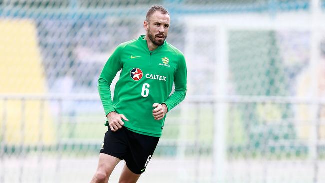 Defender Matthew Jurman is ready should the Socceroos call on him. Picture: AFP