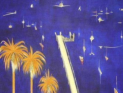 Alleged fake Brett Whiteley , titled Suspect work … Big Blue Lavender Bay, 1988.