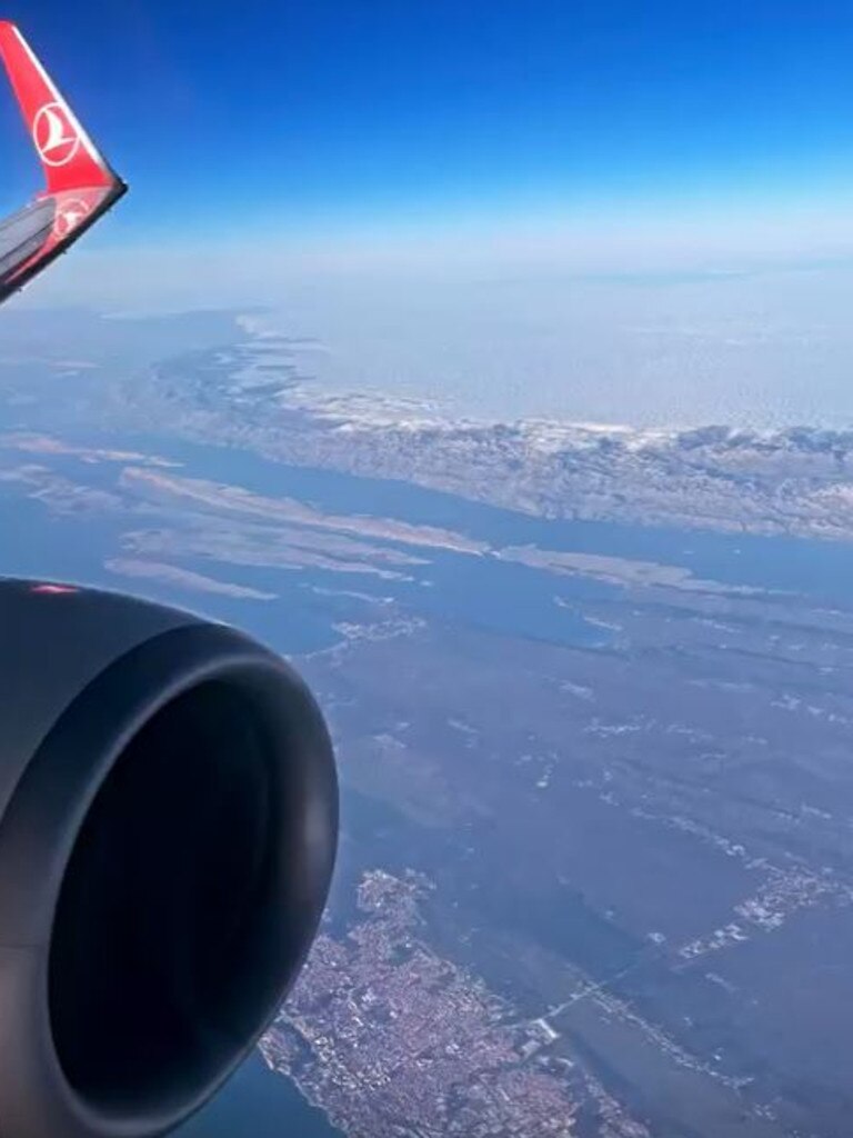 Her final post was taken from the window of a plane. Picture: Instagram